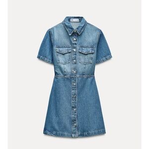 Zara Denim Shirt Dress
